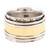 Multi-metal meditation spinner ring, 'Spinning Allure' - Sterling Silver and Brass Meditation Spinner Ring from India