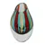 Art glass vase, 'Carnival Stripes' (6 inch) - Striped Murano-Style Art Glass Vase (6 Inch)