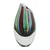 Art glass vase, 'Carnival Stripes' (6 inch) - Striped Murano-Style Art Glass Vase (6 Inch)