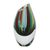 Art glass vase, 'Carnival Stripes' (6 inch) - Striped Murano-Style Art Glass Vase (6 Inch)