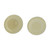 Art glass button earrings, 'Vanilla Cream' - Cast Ivory Glass Button Earrings