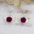 Pendientes colgantes de madera y cuerno de acento de oro - Pendientes colgantes con flores de cuerno y madera con detalles en oro de 18 quilates