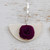 Pendientes colgantes de madera y cuerno de acento de oro - Pendientes colgantes con flores de cuerno y madera con detalles en oro de 18 quilates