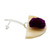 Pendientes colgantes de madera y cuerno de acento de oro - Pendientes colgantes con flores de cuerno y madera con detalles en oro de 18 quilates