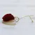 Eucalyptus and ox horn dangle earrings, 'Dramatic Rose' - Handcrafted Red Eucalyptus Rose and Ox Horn Dangle Earrings