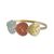 Gold cocktail ring, 'Gleaming Hearts' - Heart-Shaped 10k Gold Cocktail Ring from Brazil