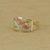Gold cocktail ring, 'Textured Waves' - Artisan Crafted 10k Gold Cocktail Ring from Brazil