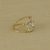 Gold cocktail ring, 'Textured Waves' - Artisan Crafted 10k Gold Cocktail Ring from Brazil