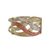 Gold cocktail ring, 'Textured Waves' - Artisan Crafted 10k Gold Cocktail Ring from Brazil