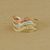 Anillo de cóctel de oro - Anillo de cóctel con motivo de olas en oro de 10 quilates de Brasil