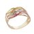 Anillo de cóctel de oro - Anillo de cóctel con motivo de olas en oro de 10 quilates de Brasil