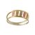 Gold cocktail ring, 'Parallel Bars' - Handcrafted 10k Gold Cocktail Ring from Brazil