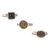Brazilian drusy agate stacking rings, 'Samba Glitz' (set of 3) - Unique Rhodium Plated Multi-Stone Drusy Rings (Set of 3)
