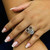 Brazilian drusy agate stacking rings, 'Samba Glitz' (set of 3) - Unique Rhodium Plated Multi-Stone Drusy Rings (Set of 3)