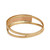 Anillo de banda de oro - Anillo de oro con motivo de diamantes tricolor de Brasil