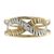 Yellow and white gold band ring, 'Ad Infinitum' - White and Yellow 10k Gold Infinity Symbol Band Ring