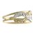 Yellow and white gold band ring, 'Ad Infinitum' - White and Yellow 10k Gold Infinity Symbol Band Ring