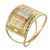 Tri-color gold cocktail ring, 'Precious Delirium' - Cocktail Ring from Brazil in Yellow Rose and White 10k Gold