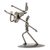 Auto parts statuette, 'Heavenly Dancers' - Unique Dance and Music Recycled Metal Sculpture from Mexico