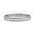 Sterling silver bangle bracelet, 'Spring Beauty' - Polished Flower-Themed Sterling Silver Bangle Bracelet
