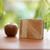 Natural fiber notebook, 'Banana Cream' - Artisan Crafted Natural Fiber Notebook with 40 Blank Pages