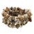 Dendrite agate beaded bracelets, 'Wonders' (set of 3) - Handmade Jewelry Stretch Quartz Bracelets (set of 3)