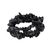 Obsidian beaded stretch bracelets, 'Stormy Trio' (set of 3) - Obsidian Chip Beaded Stretch Bracelets (Set of 3)