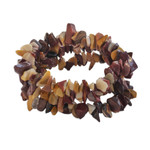Jasper beaded stretch bracelets, 'Jasper Trio' (set of 3) - Three Jasper Beaded Stretch Bracelets from Brazil
