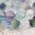 Fluorite beaded stretch bracelets, 'Lake Planets' (set of 2) - Set of Two Handcrafted Fluorite Beaded Stretch Bracelets