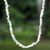 Howlite long beaded necklace, 'Brazilian Cloud' - Hand Made Long Beaded Howlite Necklace