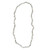 Howlite long beaded necklace, 'Brazilian Cloud' - Hand Made Long Beaded Howlite Necklace