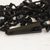 Obsidian pendant necklace, 'Black Crochet' - Obsidian 4 Strand Crochet Necklace from Brazil