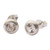 White topaz stud earrings, 'Crystalline Sparkle' - Brazilian White Topaz and Silver Stud Petite Earrings
