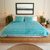 Block-printed duvet cover set, 'Rajasthani Turquoise' (3 pieces) - Geometric Block-Printed Duvet Cover and Sham Set (3 Pieces) (image 2d) thumbail