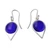 Obsidian dangle earrings, 'Blue Moonbeams' - Brazilian Blue Obsidian and Sterling Silver Dangle Earrings