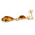Gold-plated citrine dangle earrings, 'Jolly Gold' - 18k Gold-Plated Citrine Dangle Earrings in a Polished Finish