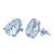 Prasiolite stud earrings, 'Crystalline Tears' - Brazilian Petite Teardrop Prasiolite & Silver Stud Earrings