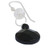 Quartz and agate dangle earrings, 'Clarity and Shadow' - Black Agate and Crystal Quartz Earrings from Brazil