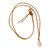 Rose quartz pendant necklace, 'Gemstone Mystique' - Brazilian Handcrafted Rose Quartz Pendant Necklace