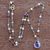 Multi-gemstone pendant necklace, 'Sweet Summer Dreams' - Amethyst Necklace from Brazil with 7 More Kinds of Gems