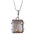 Smoky quartz pendant necklace, 'Mysticism' - Square Cut Brazilian 4 Ct Smoky Quartz Pendant Necklace