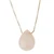 Rose quartz pendant necklace, 'Love Drop' (16 inch) - Contemporary Brazilian Rose Quartz and Silver 16