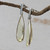 Aretes colgantes de cuarzo, (publicaciones) - Pendientes Colgantes De Cuarzo Verde Hechos A Mano En Brasil