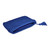 Crocheted cosmetic bag, 'Glam Essentials' - Crocheted Cosmetic Bag in Blue with Tassel from Armenia