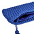 Crocheted cosmetic bag, 'Glam Essentials' - Crocheted Cosmetic Bag in Blue with Tassel from Armenia