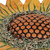 Acentos de pared de cerámica, (par) - Par De Acento De Pared De Cerámica Pintada Con Forma De Girasol Esmaltada