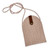 Cotton rope cell phone shoulder bag, 'Ivory Communication' - Classic Woven Ivory Cotton Blend Cell Phone Shoulder Bag