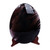 Obsidian sculpture, 'First Treasure' - Polished Oval Black and Brown Obsidian Sculpture with Stand