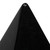 Obsidian sculpture, 'Vestiges of Magnificence' - Hand-Carved Black and Silver Obsidian Pyramid Sculpture