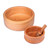 Wood bowls and honey dipper, 'Sweet Custom' (3 pieces) - Hand-Carved Beechwood Bowls and Honey Dipper (3 Pieces)